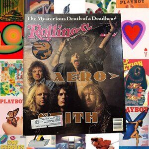 ROLLING STONE MAGAZINE AEROSMITH APRIL 5TH 1990